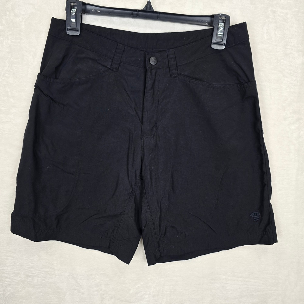 Mountain Hardwear Womens Black Nylon Hiking Shorts Size 8 OL1155 Tech Trekking